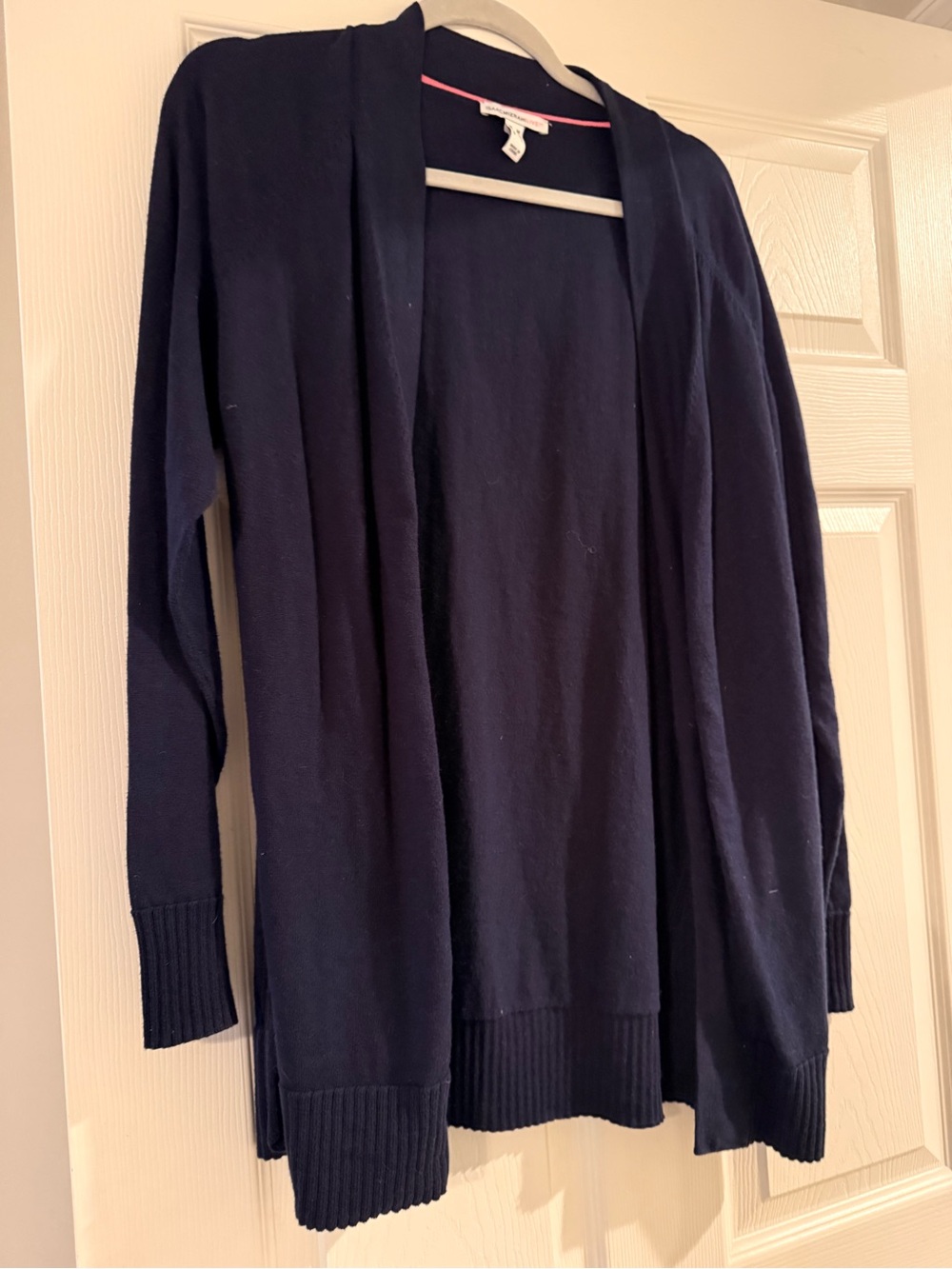 Isaac Mizrahi Navy Open-Front Women's Cardigan